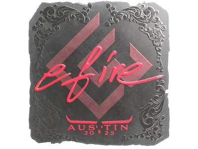 Sticker | efire (Foil) | Austin 2025
