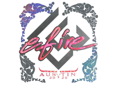 Sticker | efire (Holo) | Austin 2025