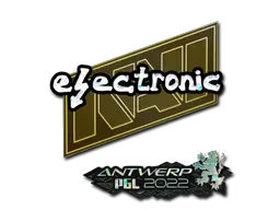 Sticker | electronic (Glitter) | Antwerp 2022