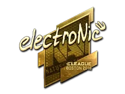 Sticker | electronic (Gold) | Boston 2018