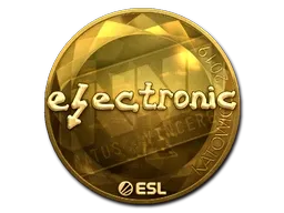 Sticker | electronic (Gold) | Katowice 2019