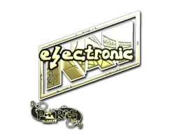 Sticker | electronic (Gold) | Paris 2023