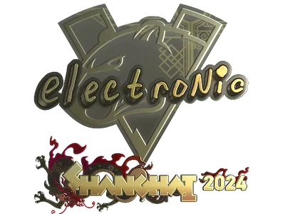 Sticker | electronic (Gold) | Shanghai 2024