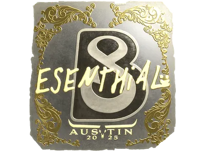 Sticker | esenthial (Gold) | Austin 2025