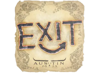 Sticker | exit | Austin 2025