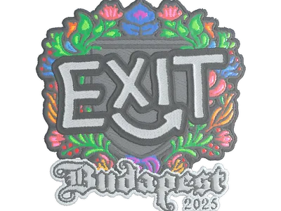Sticker | exit (Embroidered) | Budapest 2025