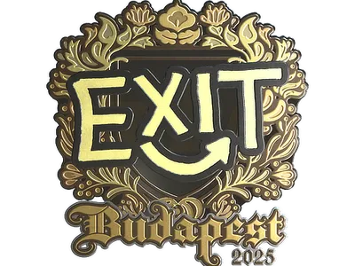 Sticker | exit (Gold) | Budapest 2025
