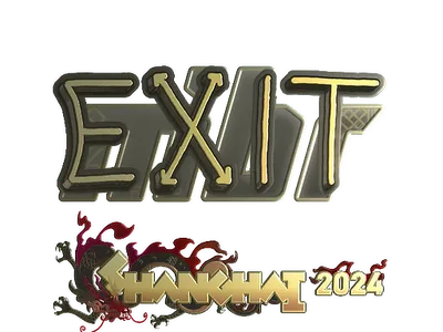 Sticker | exit (Gold) | Shanghai 2024