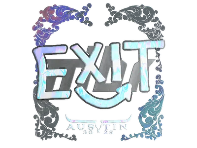 Sticker | exit (Holo) | Austin 2025