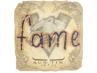 Sticker | fame | Austin 2025