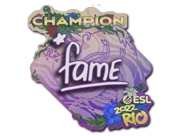 Sticker | fame (Champion) | Rio 2022