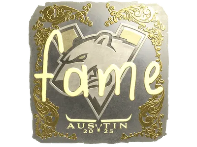 Sticker | fame (Gold) | Austin 2025