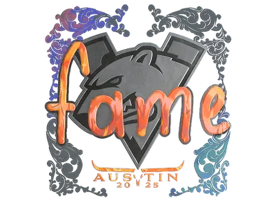 Sticker | fame (Holo) | Austin 2025