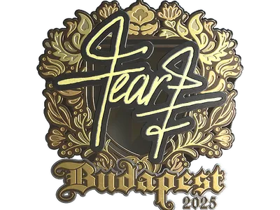 Sticker | fEAR (Gold) | Budapest 2025