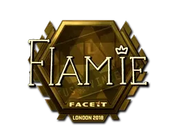 Sticker | flamie (Gold) | London 2018