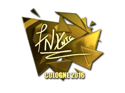 Sticker | fnx (Gold) | Cologne 2016