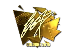 Sticker | fox (Gold) | Cologne 2016