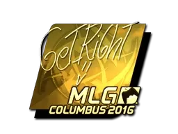 Sticker | GeT_RiGhT (Gold) | MLG Columbus 2016