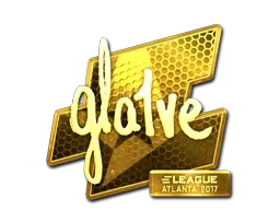 Sticker | gla1ve (Gold) | Atlanta 2017