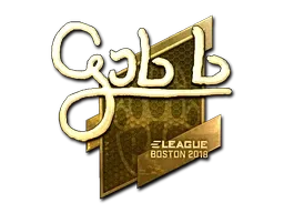 Sticker | gob b (Gold) | Boston 2018