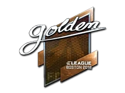 Sticker | Golden (Foil) | Boston 2018