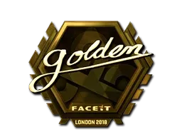 Sticker | Golden (Gold) | London 2018