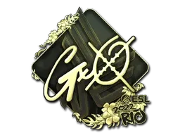 Sticker | gxx- (Gold) | Rio 2022