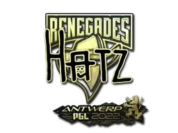 Sticker | hatz (Gold) | Antwerp 2022