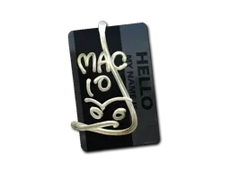 Sticker | Hello MAC-10 (Gold)