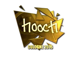 Sticker | hooch (Gold) | Cologne 2016