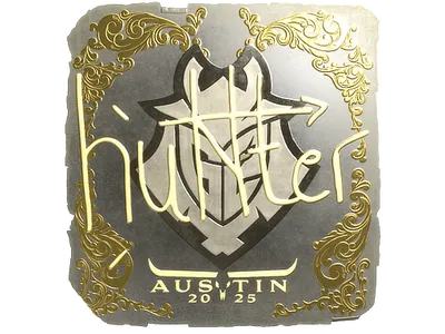 Sticker | huNter- (Gold) | Austin 2025
