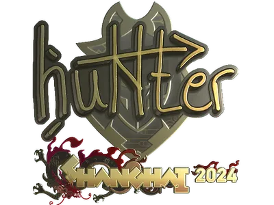 Sticker | huNter- (Gold) | Shanghai 2024