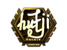 Sticker | hutji (Gold) | London 2018