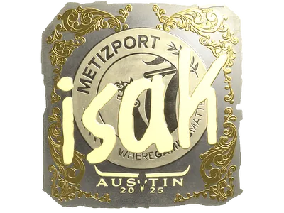 Sticker | isak (Gold) | Austin 2025