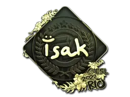 Sticker | isak (Gold) | Rio 2022