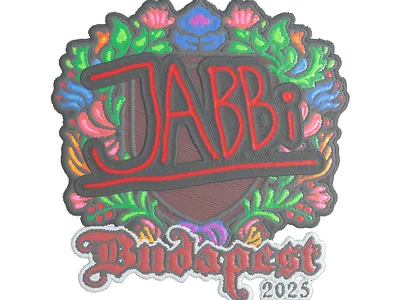 Sticker | jabbi (Embroidered) | Budapest 2025