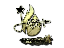 Sticker | jabbi (Gold) | Antwerp 2022