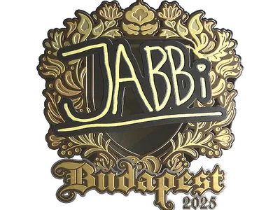 Sticker | jabbi (Gold) | Budapest 2025