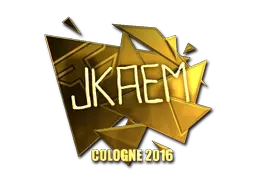 Sticker | jkaem (Gold) | Cologne 2016