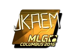 Sticker | jkaem (Gold) | MLG Columbus 2016