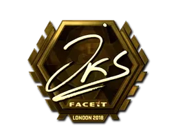 Sticker | jks (Gold) | London 2018