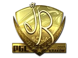 Sticker | jR (Gold) | Krakow 2017