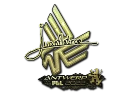 Sticker | juanflatroo (Gold) | Antwerp 2022