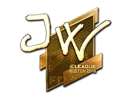 Sticker | JW (Gold) | Boston 2018