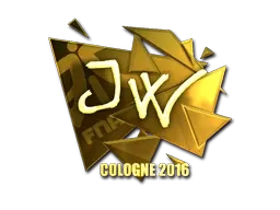 Sticker | JW (Gold) | Cologne 2016