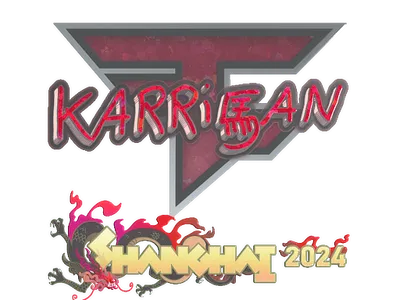 Sticker | karrigan (Glitter) | Shanghai 2024