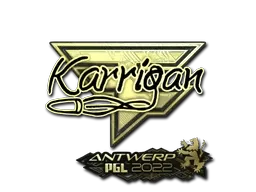 Sticker | karrigan (Gold) | Antwerp 2022