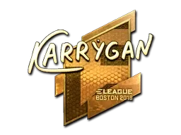 Sticker | karrigan (Gold) | Boston 2018