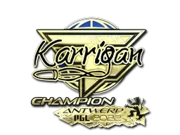 Sticker | karrigan (Gold, Champion) | Antwerp 2022