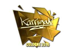 Sticker | karrigan (Gold) | Cologne 2016